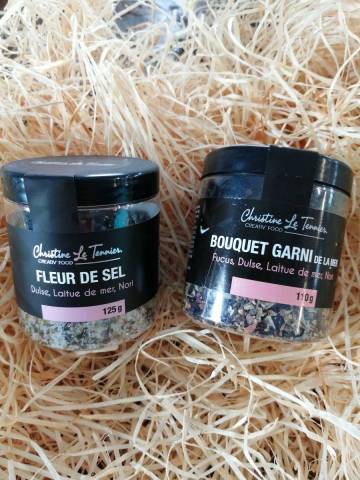 Bouquet garni de la mer et fleur de sel (dulce, laitue de mer et nori)