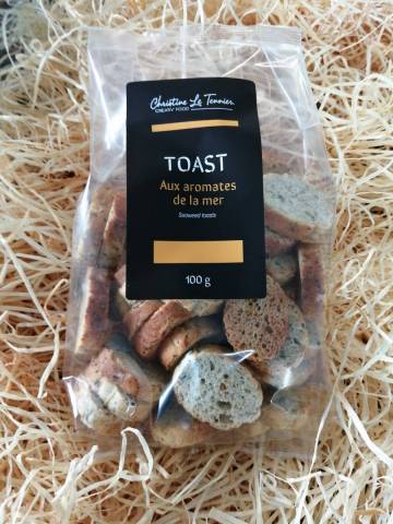 Toast aux aromates de la mer 